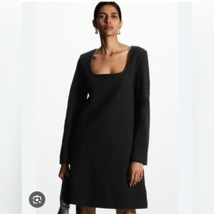 Cos square neck wool dress. Size small